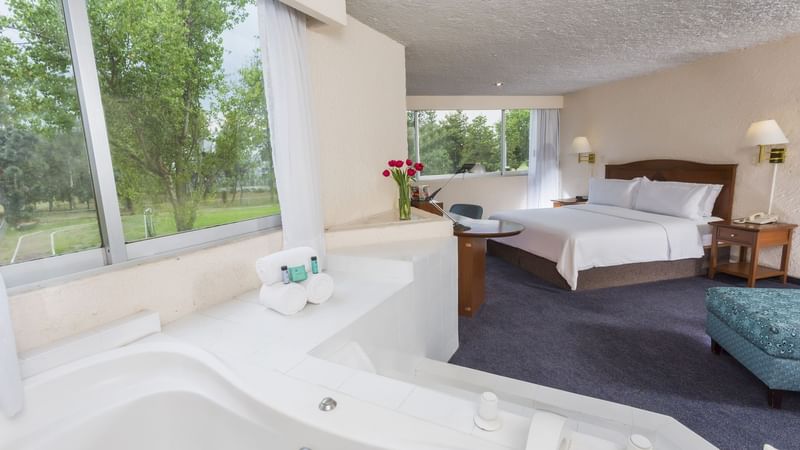 Interior of Presidential Suite with a jacuzzi at Gamma Pachuca