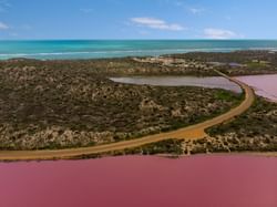 Aerial view of Pink Lake Lookout near Nesuto Hotels