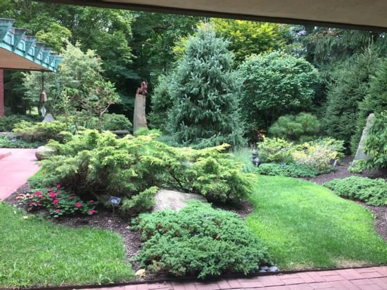 The garden area at Samara House near The Whittaker Inn