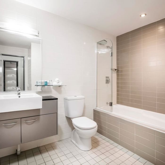 Interior of Two Bedroom Suite Bathroom at Darwin Airport Hotels