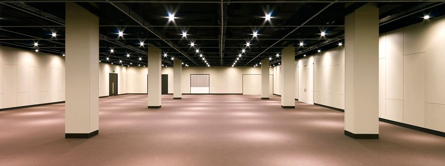 An empty Exhibition Hall at Crown Hotel Melbourne