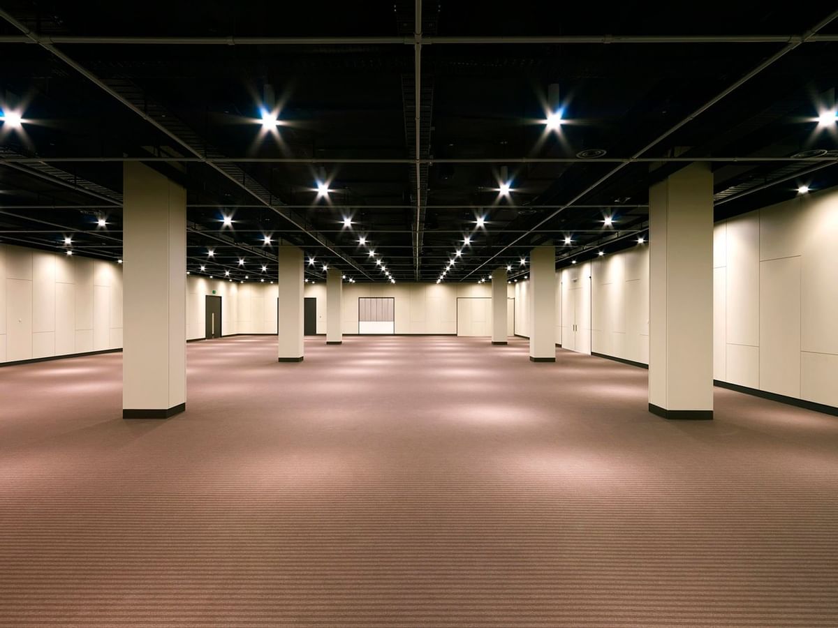 An empty Exhibition Hall at Crown Hotel Melbourne