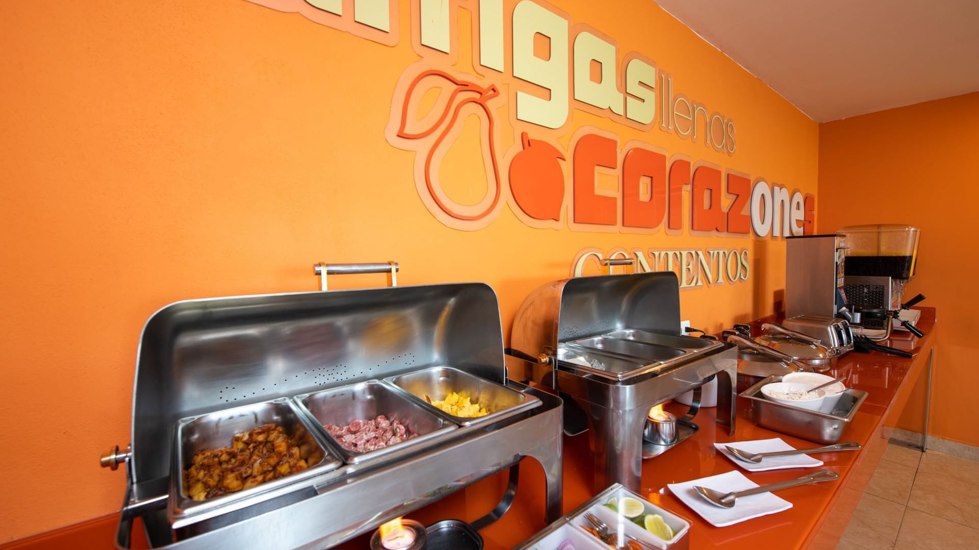 Buffet in dining area at One Puerto Vallarta Aeropuerto