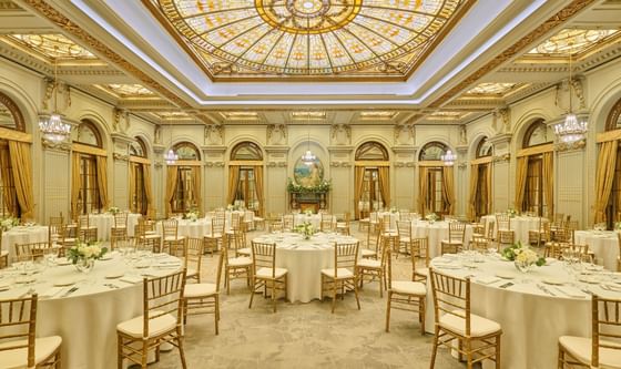 Banquet set-up in Sala Regina Maria at InterContinental Athénée Palace Bucharest