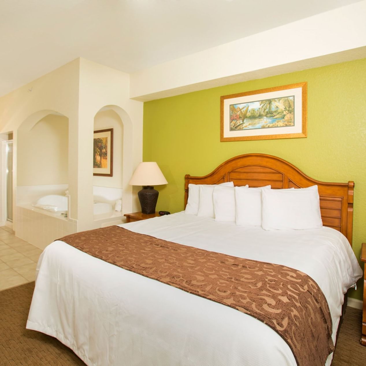 King Bed & Jetted Tub with 1 Bedroom Suite at Lake Buena Vista Resort Village & Spa