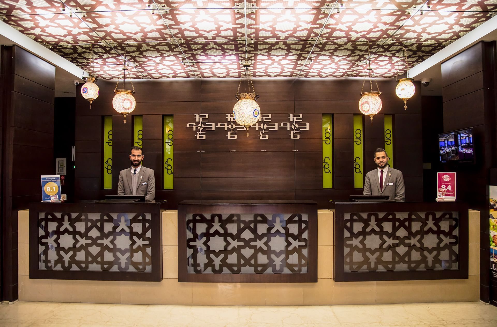 Reception at Corp Hotels