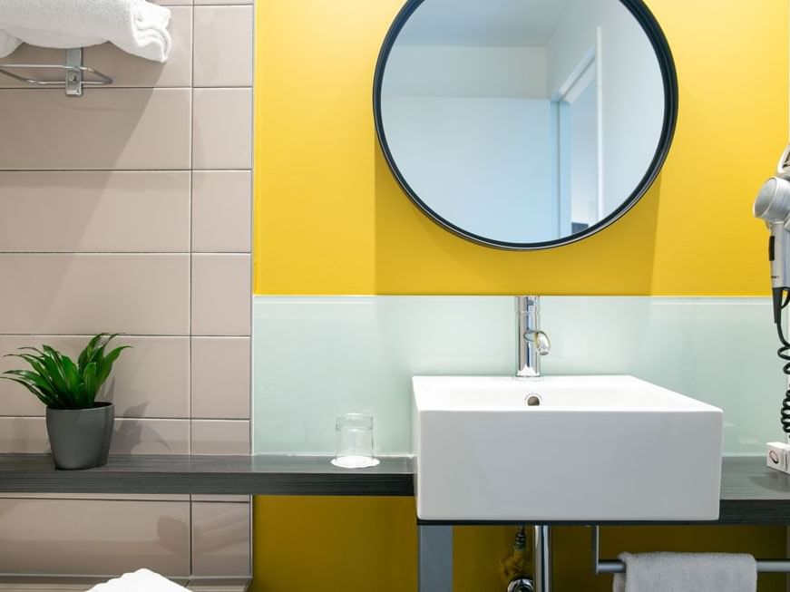 Bathroom in superior room at The Originals Hotels