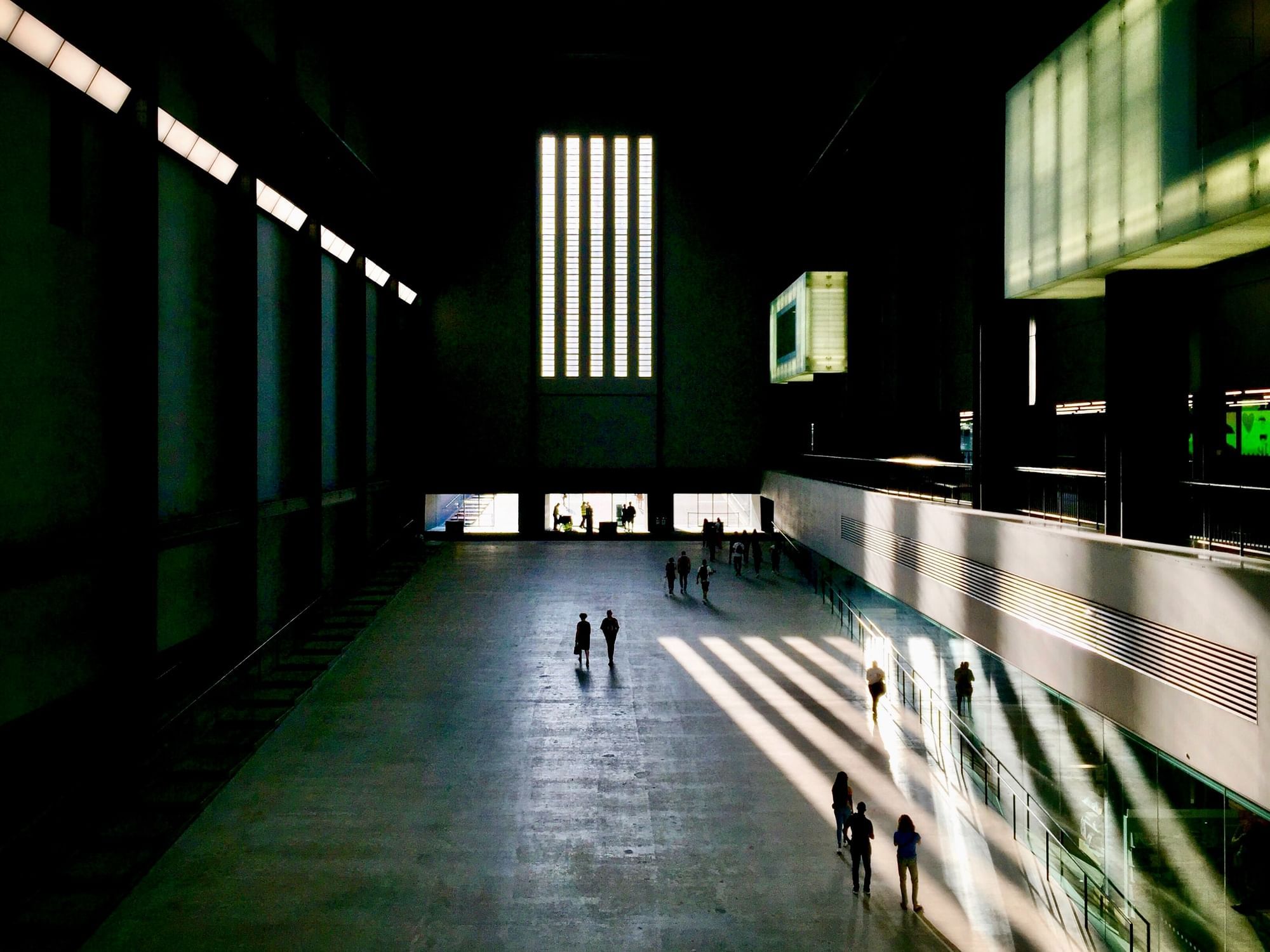 People watching The Tate Modern art gallery at The Londoner