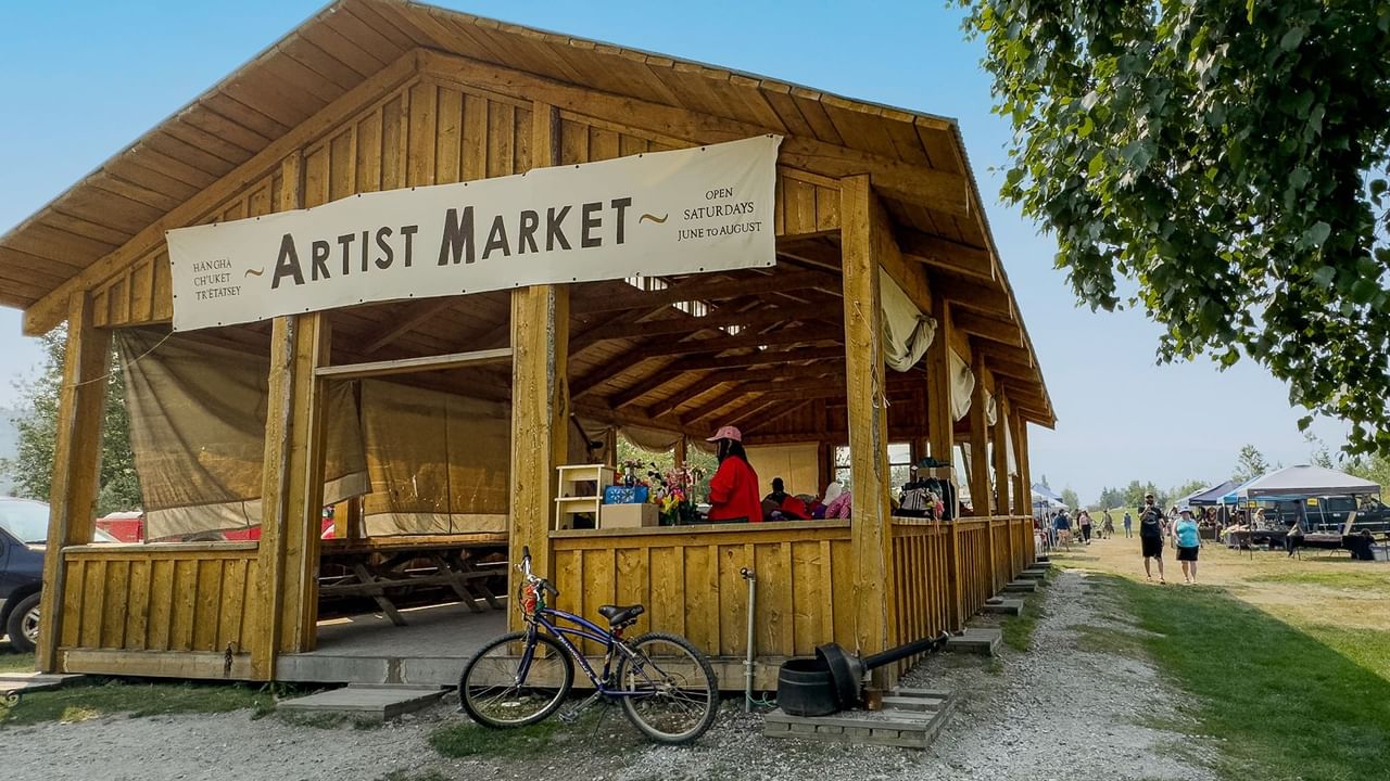 Artist market in Dawson City