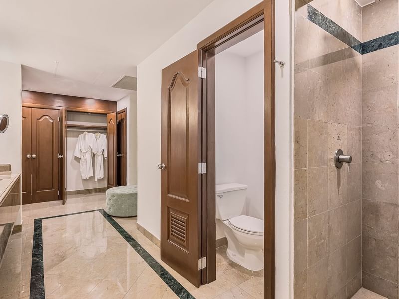 Bathroom interior in Presidential Suite at FA Hotels & Resorts