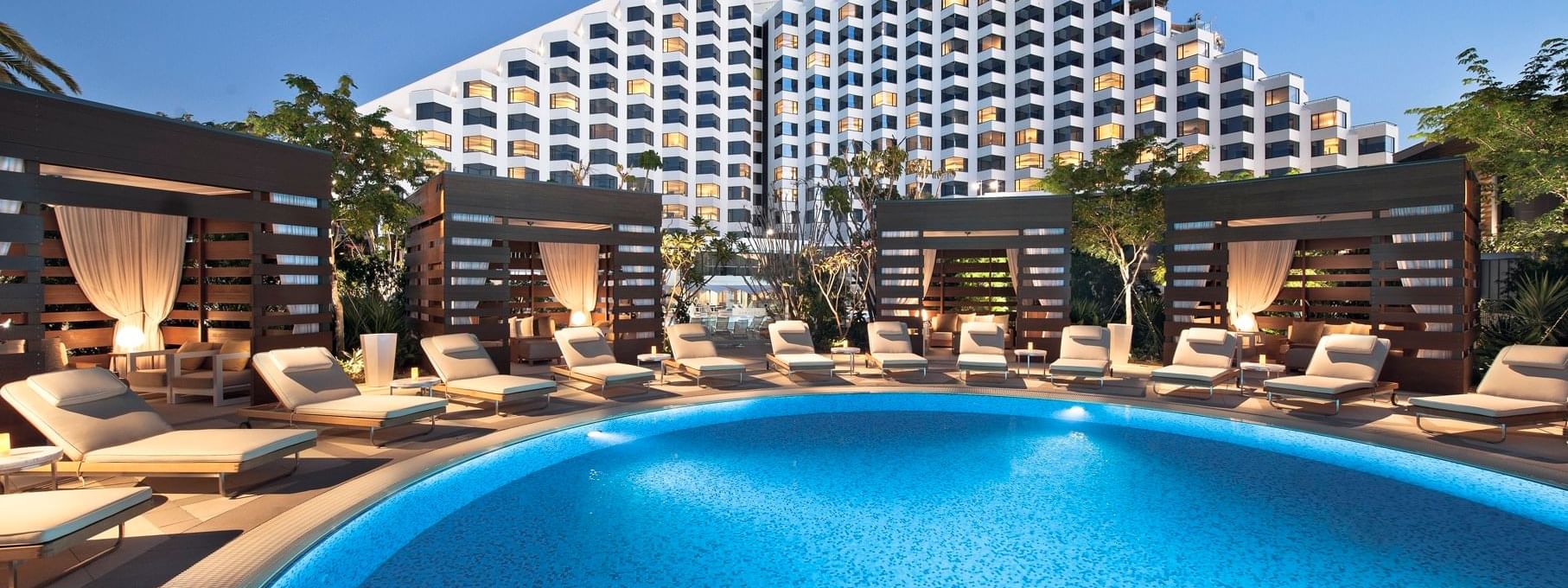 Outdoor Swimming Pool area at Crown Metropol Perth Hotel