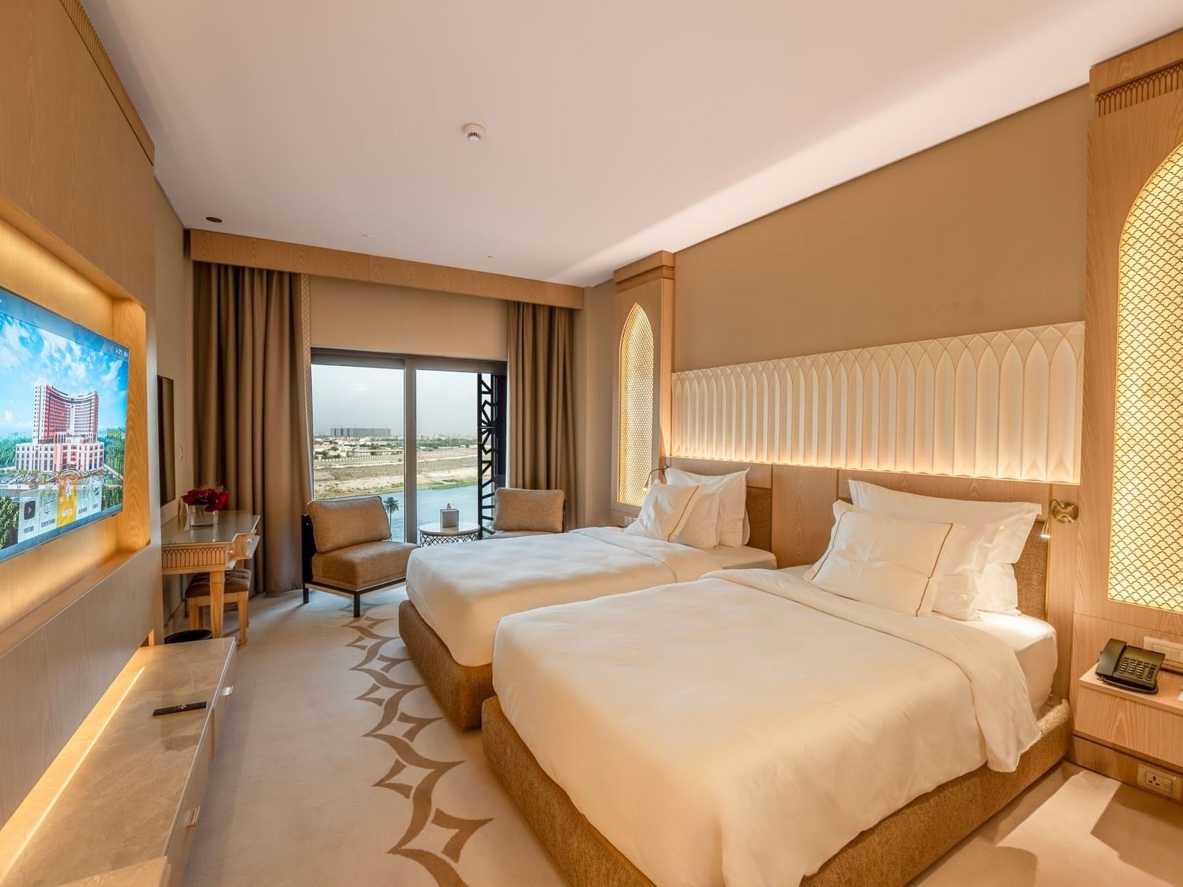 Deluxe Twin Room River view at World Heart Hotel Baghdad