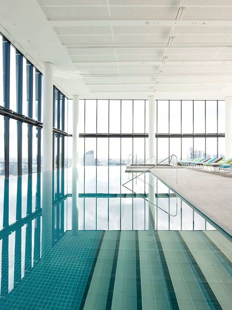 Interior of Rooftop Pool at Crown Metropol Melbourne