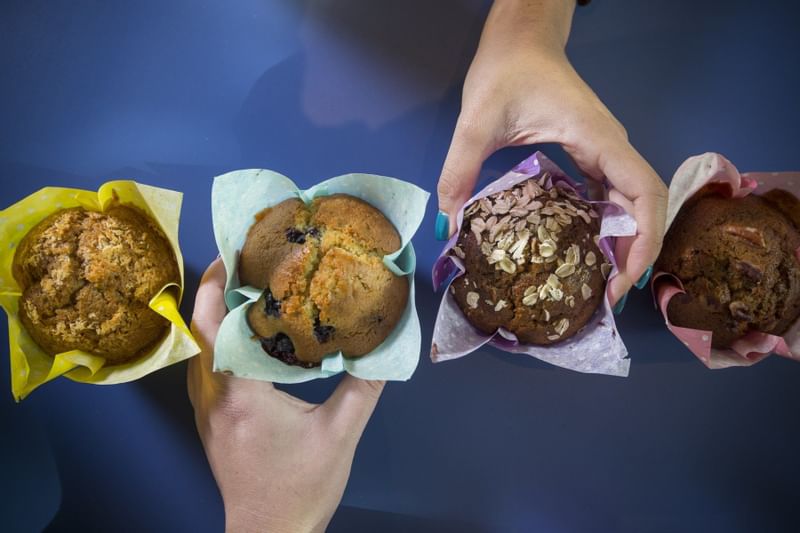 Various Muffins served in Counter Point at The Diplomat Resort