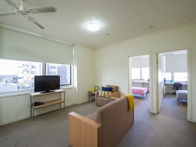 UniLodge @ 550 Lygon_2 Bedroom Living Area