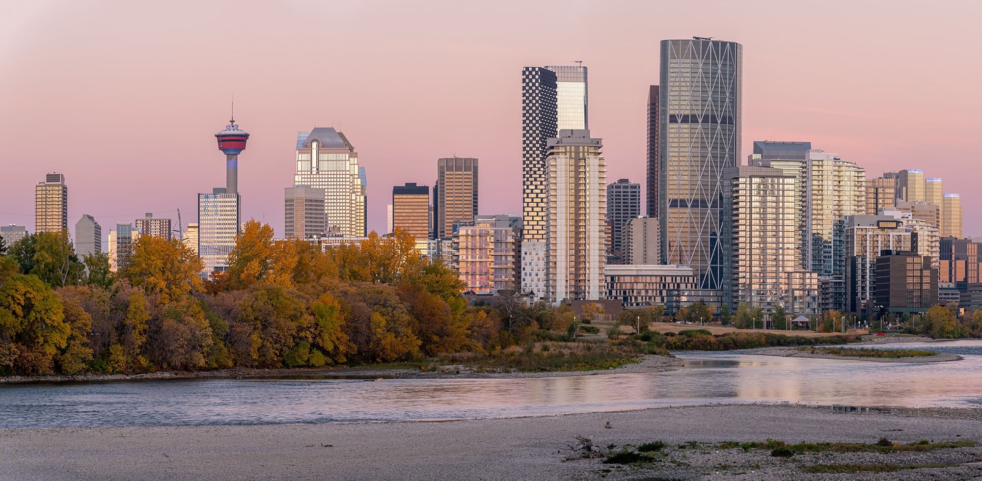 Urban skyline of Calgary