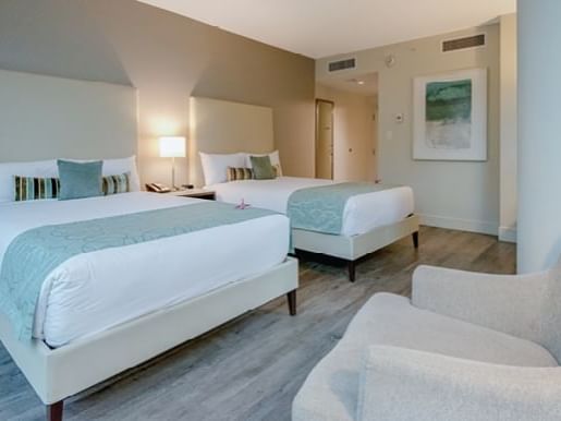 double beds with sofa chair