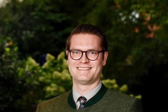 Close-up portrait of a Staff at Hotel Palace Munich