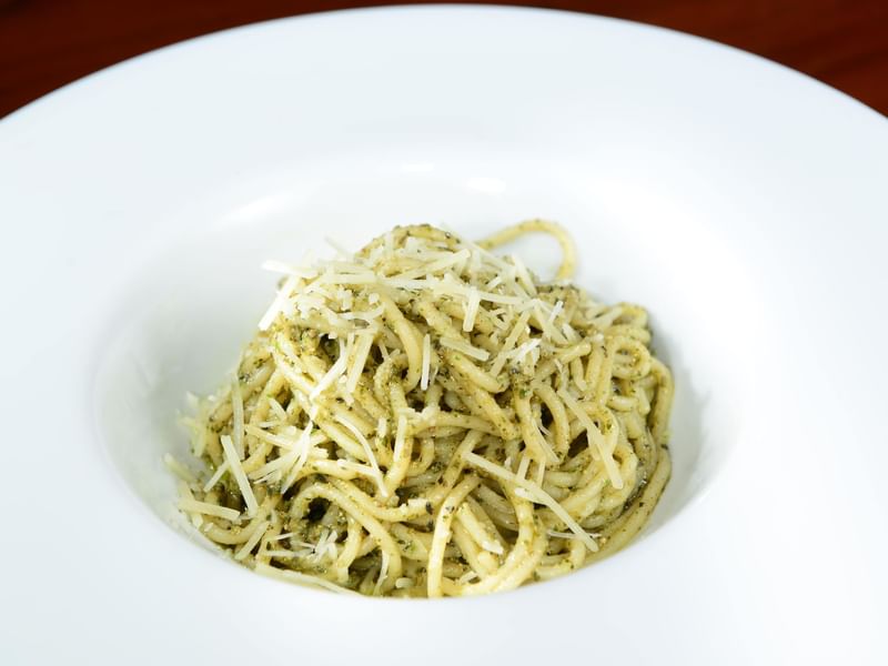 Close-up of Spaghetti served at Live Aqua Resorts and Residence Club