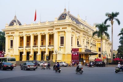 Distance exterior & street view of Hanoi Opera House near Sunway Hotel Hanoi