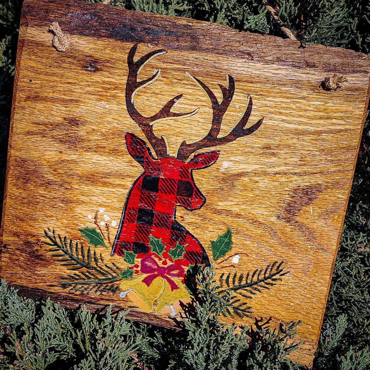 Holiday Deer Sign