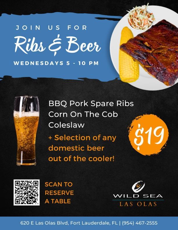 Daily Specials at Wild Sea Oyster Bar & Grille