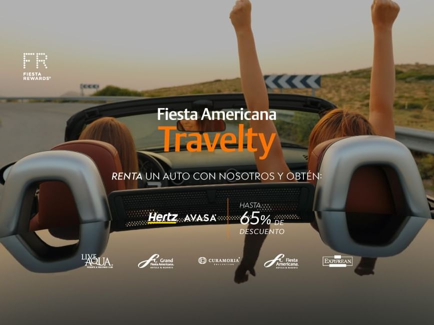Cartel de oferta en Fiesta Americana Travelty