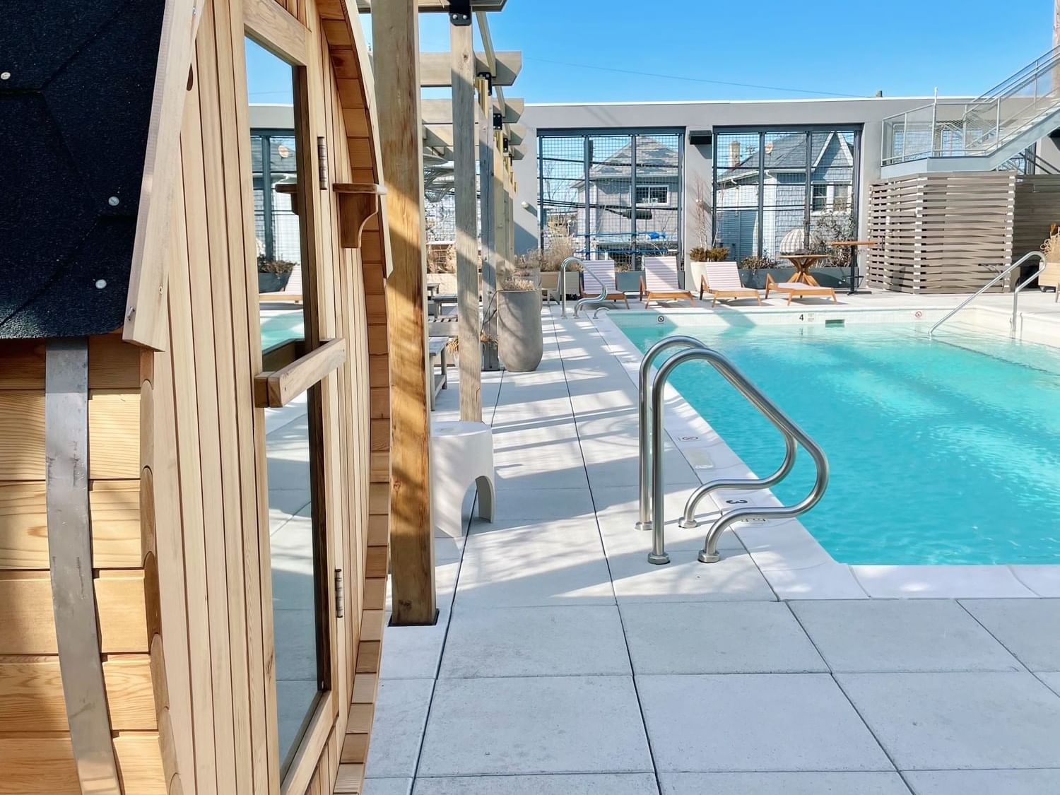 pool and sauna