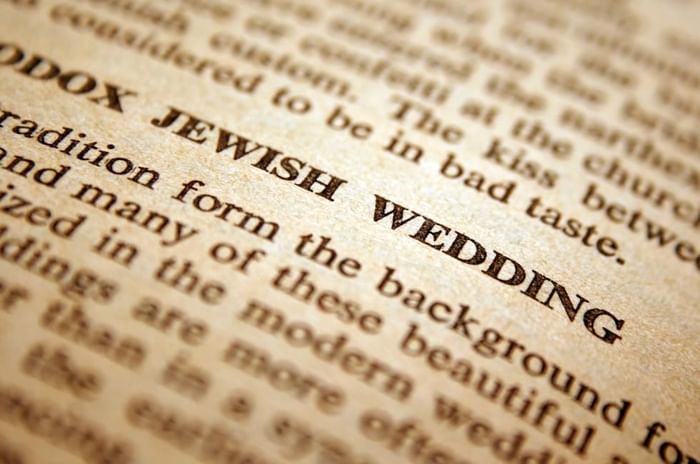 Jewish weddings in Berkshire featuring a newspaper insert