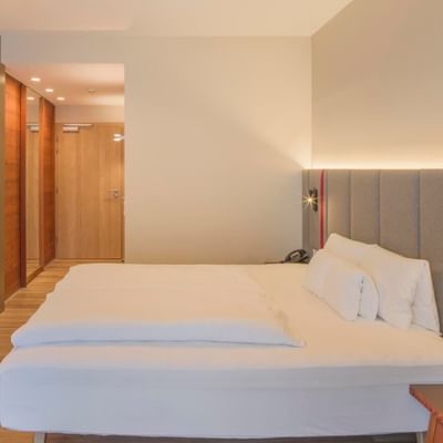 Double Room Comfort interior at Falkensteiner Hotel Sonnenalpe