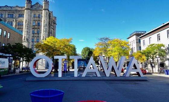 View of an Ottawa sign board near ReStays Ottawa