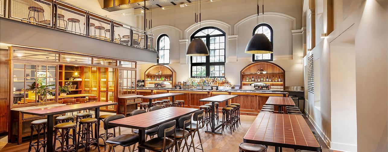 Pumphouse Sydney dining area at Novotel Sydney Darling Square