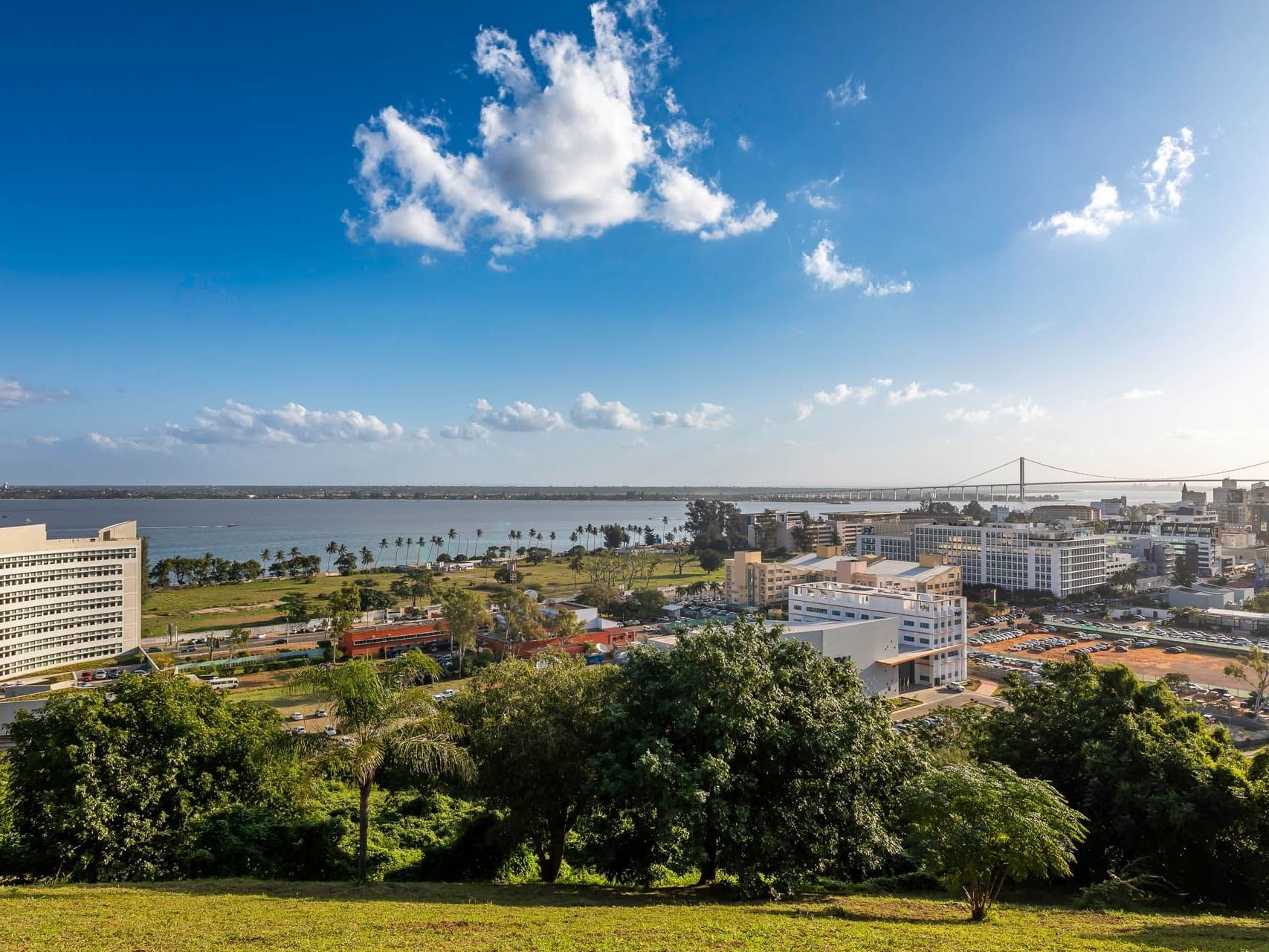 Ariel view of the hotel & sea at Cardoso Hotel