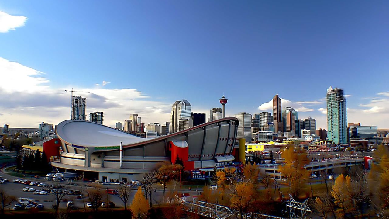  Skyline and Scotiabank Saddledome Calgary Alberta