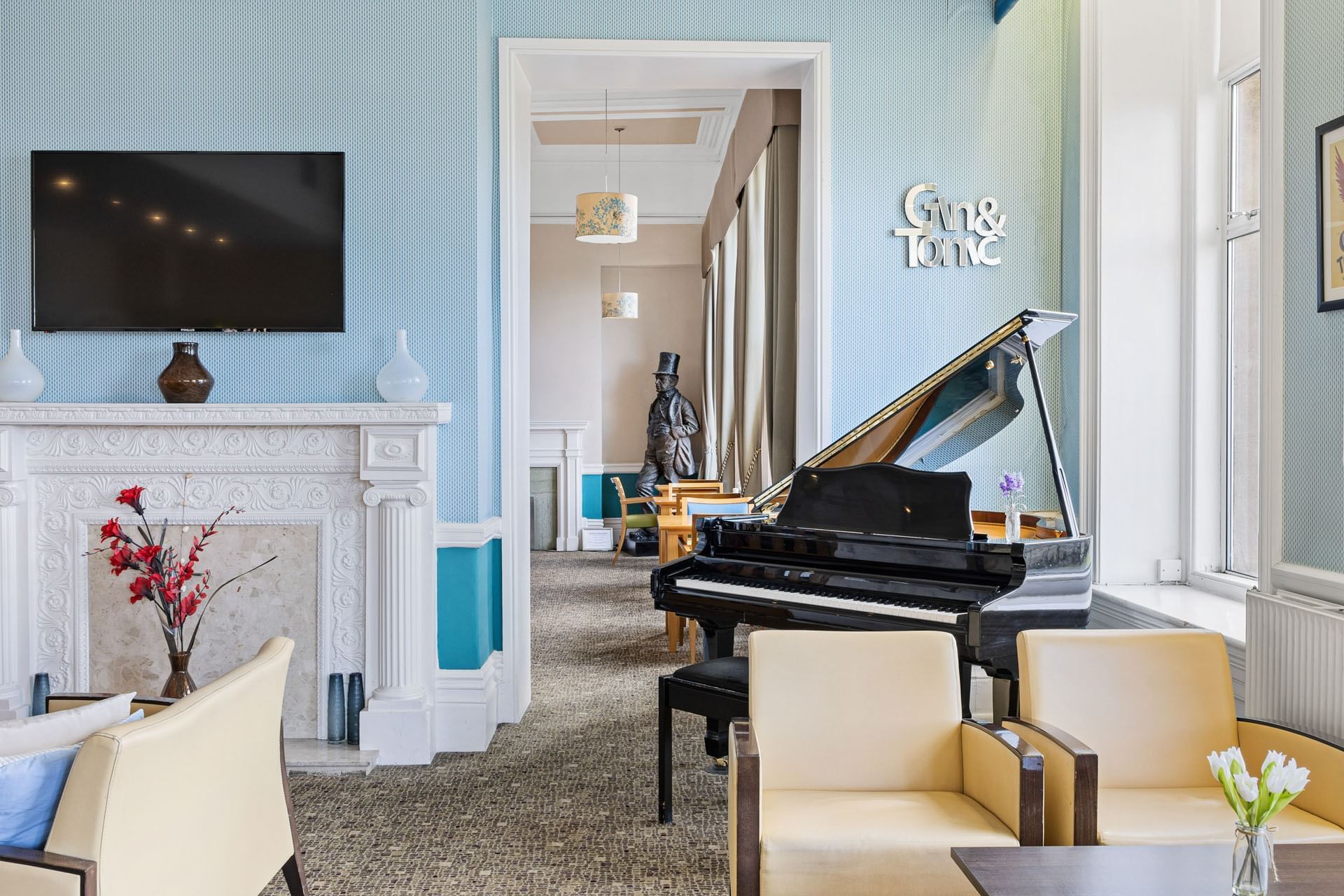 Piano at The Grand Atlantic Hotel in Weston-super-Mare