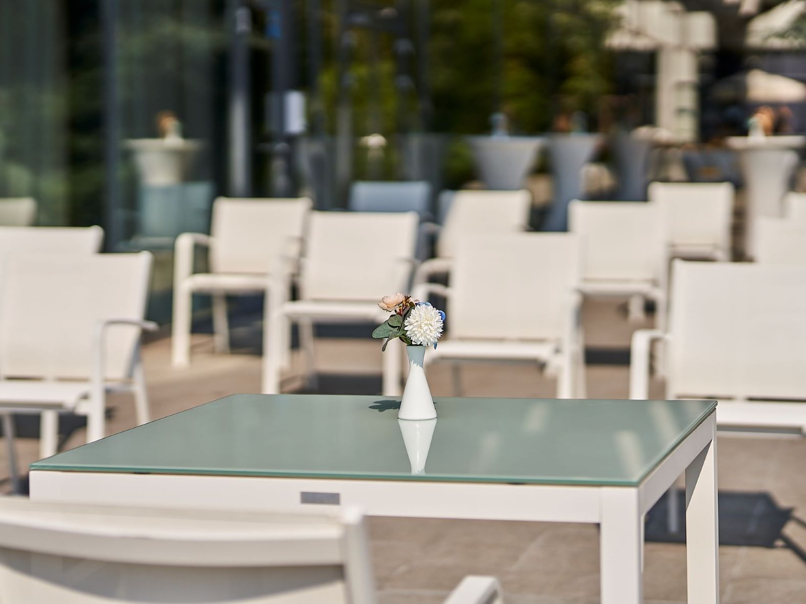 An Outdoor meeting area in Mercury at Ana Hotels Europa