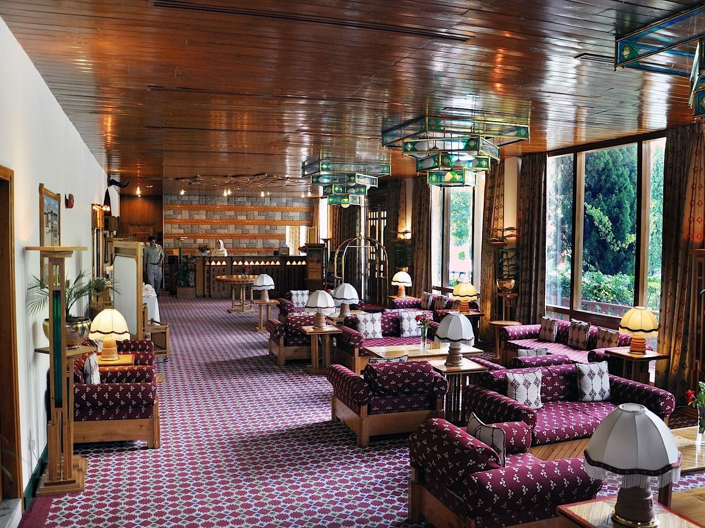 Interior view of Baltit Lounge at Hunza Baltit Serena Inn