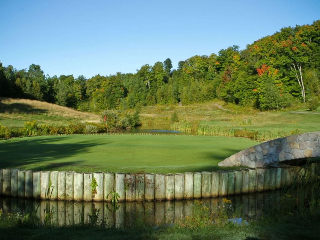 View of a golf course near Mont Gabriel Resort & Spa