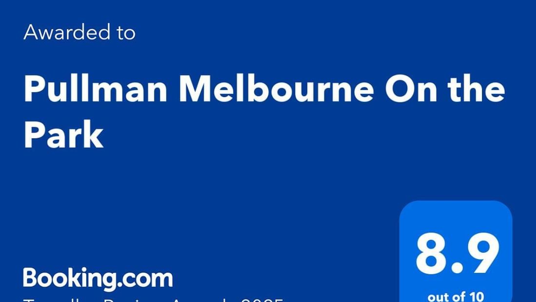 Pullman Melbourne on the Park  outstanding rating