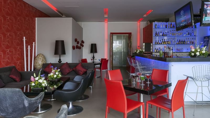 Interior of the Bar & lounge area at Gamma Morelia Beló