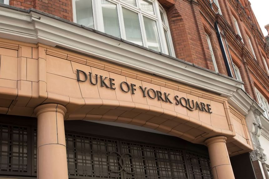 Exterior of Duke of York Square near Sloane Square Hotel