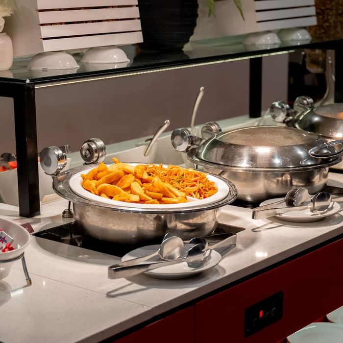 Ibis breakfast buffet with breakfast food