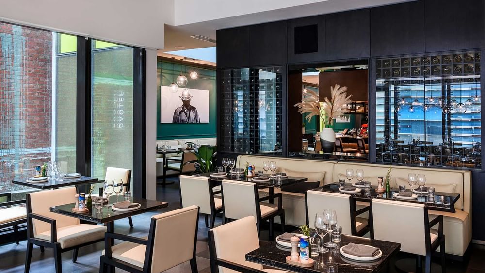 Table arrangements in Italian Steakhouse at Melbourne Central