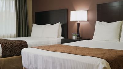 Deluxe room with two beds at Grand Legacy at The Park Anaheim.