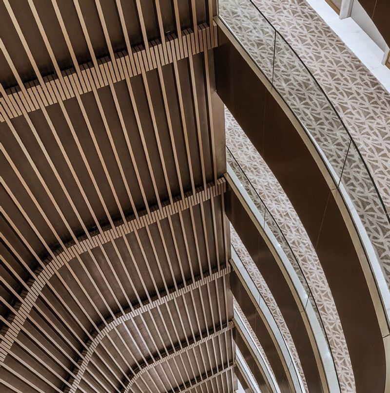 Atrium staircase at Almanac Group