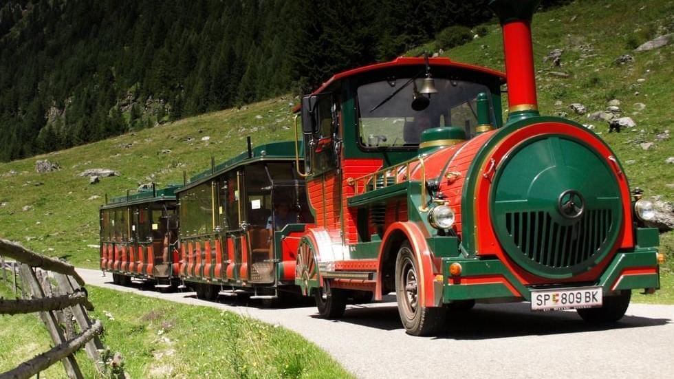 Tourist train in Poellatal Reserve near Falkensteiner Hotels