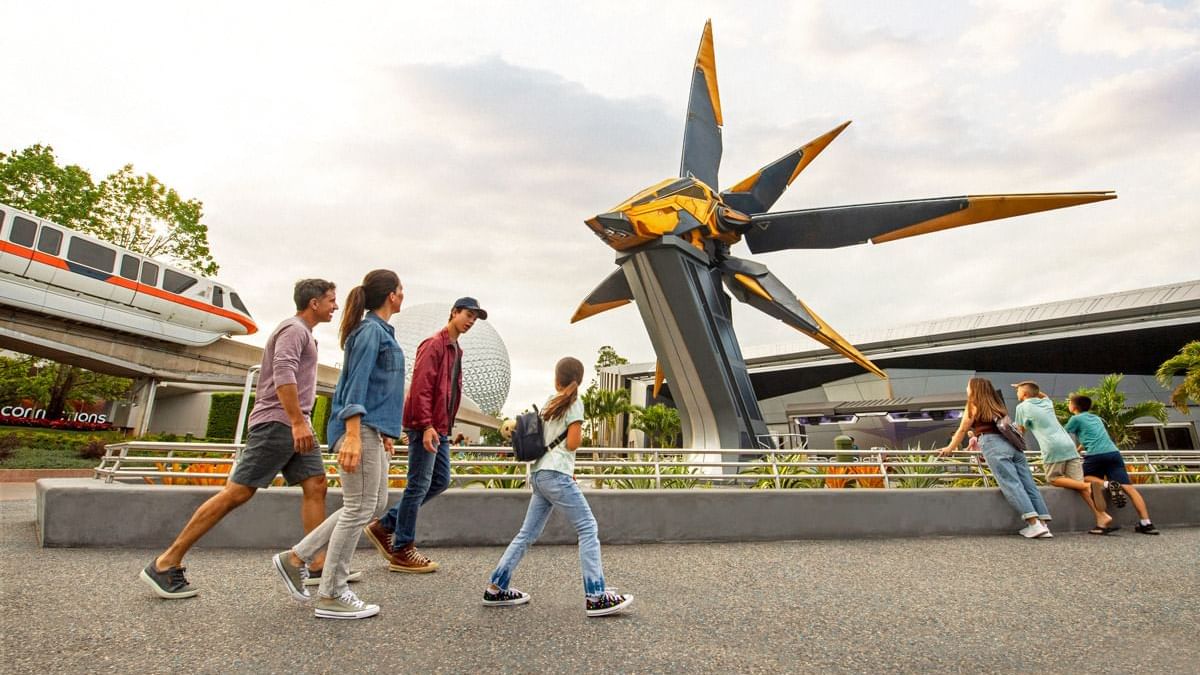 People visiting Walt Disney World’s EPCOT near Lake Buena Vista Resort Village & Spa