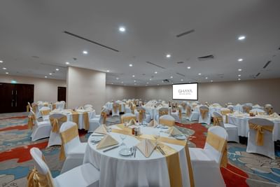 Ballroom at Ghaya Grand Hotel Dubai
