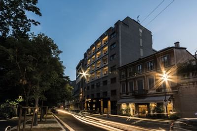 Visuale Laterale Facciata Hotel Manin