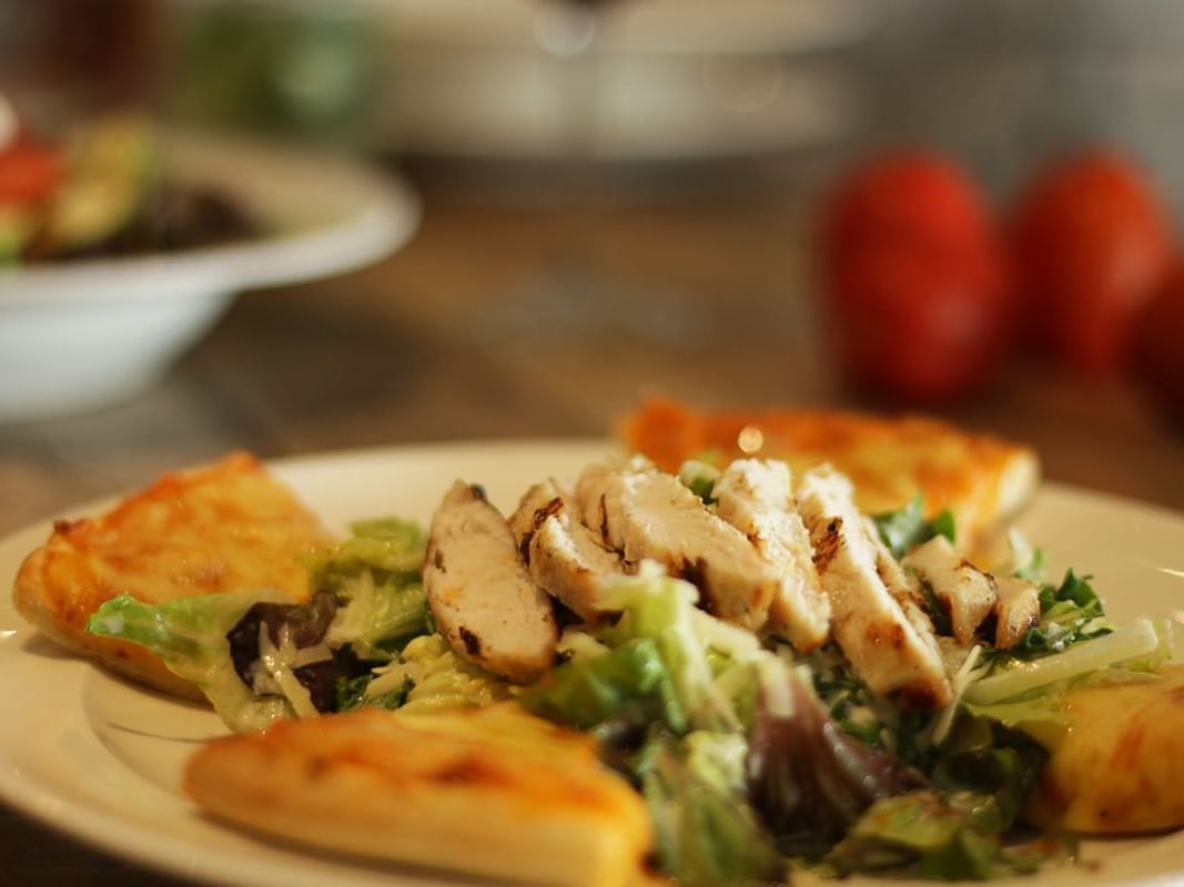 Close-up of a breakfast at Papagayo restaurant at Gamma Hotels